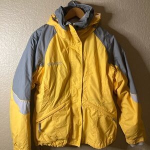 Columbia 3-In-1 Interchange Grand Peak II Jacket with Hoodie Grey Inner Fleece